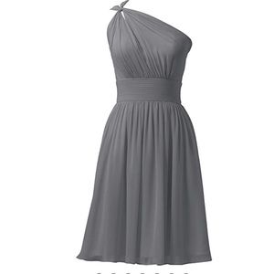 Grey cocktail dress